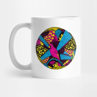 CMYK Circle of The Northern Cardinal Mug